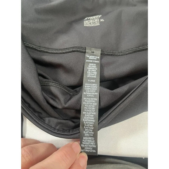 SAVAGE X FENTY Size XL (14/16) Womens Black Leggings New - Picture 6 of 7